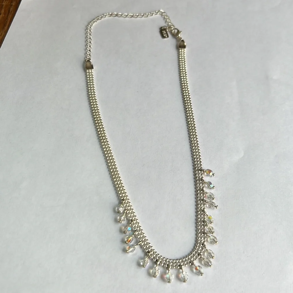 1928 Vintage Timeless Silver Choker  Statement Necklace - Picture 6 of 12